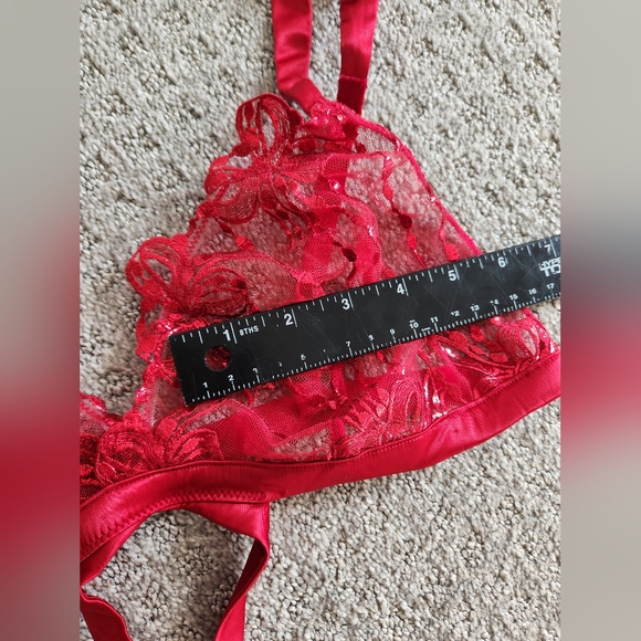 Victoria's secret VERY SEXY Bow Embroidery Open-Back Teddy Size XL NWT - Picture 8 of 12